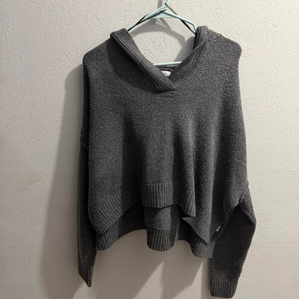 Flirtitude cropped sweater w/ Hood